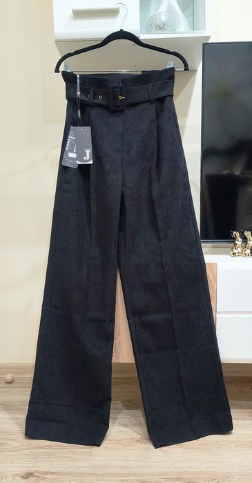 Дамски черен широк панталон висока талия Junona Юнона топ бюстие риза къси панталони