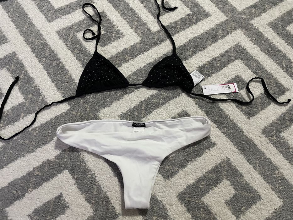 Vand costum baie Calzedonia, slip brazilian S, sutien triunghiuri mari