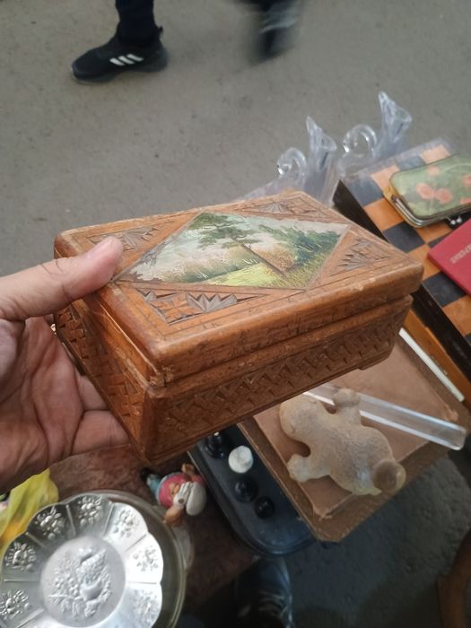 Шкатулка деревянная 1930х