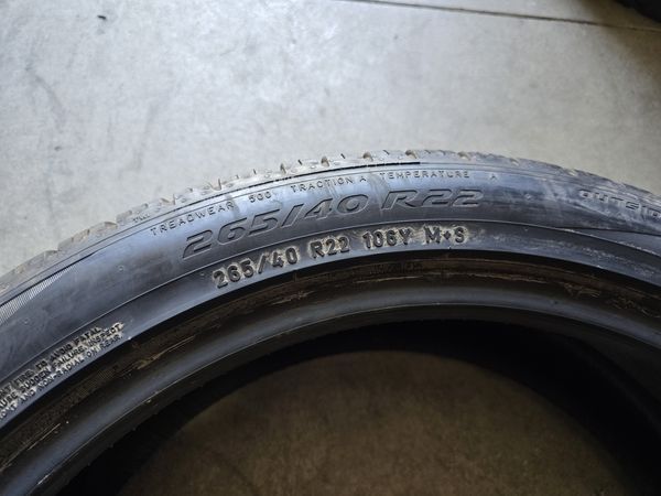 265/40/22 PIRELLI 4бр
