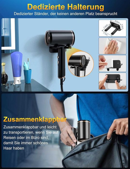 Uscator de Par 2400W Pliabil