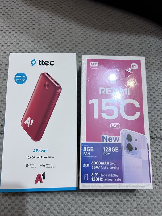 Redmi 15C+ttec нови,не разопаковани