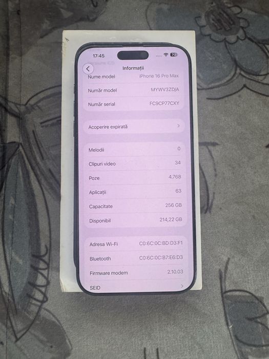Iphone 16 pro max/90% baterie