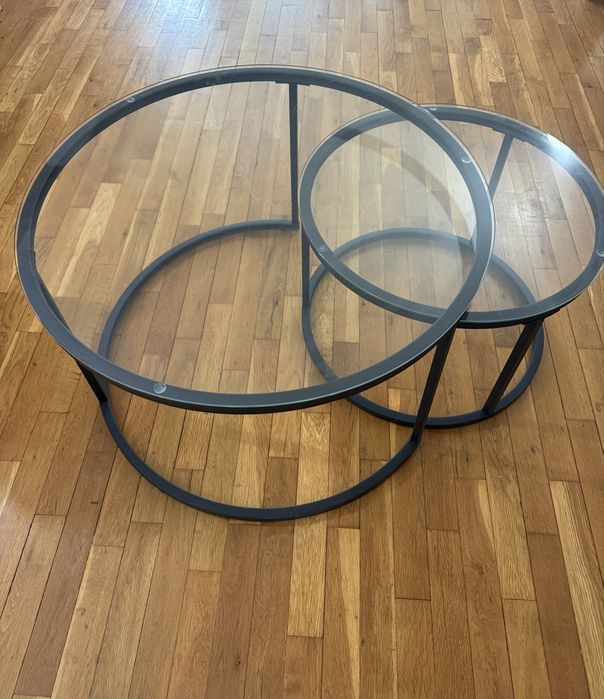 Холни маси 2бр стъклени от айко