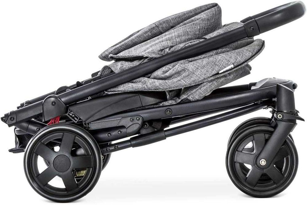 3 в 1 Бебешка Количка - Hauck Malibu 4 Trio Set H-14608 Столче за Кола и Кош за Новородено, Сива!