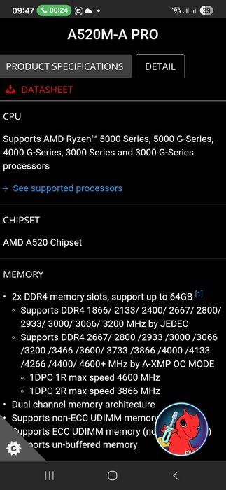 Vandut Placa Baza Msi A520M-A PRO Socket AM4 NVME M.2 Noua