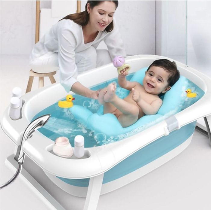 Новая складная детская ванна набор