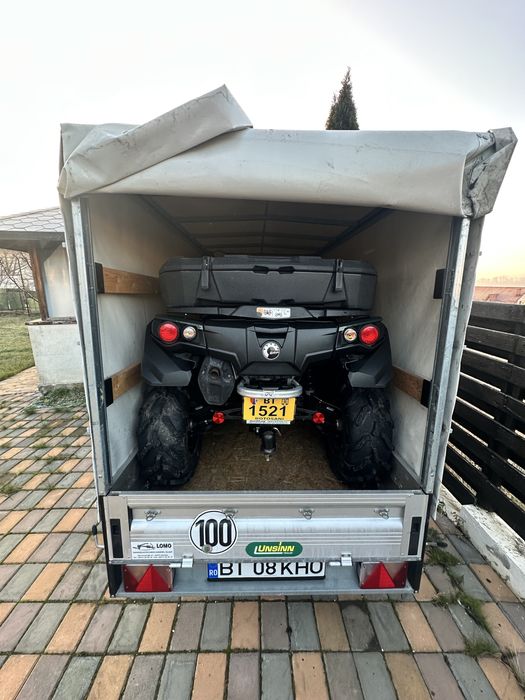 Remorca aluminiu UNSINN•1.3 t• sistem franare