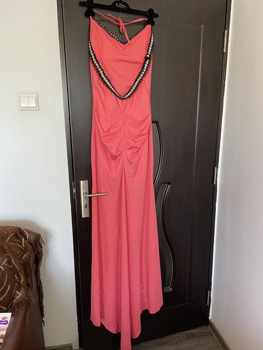 Rochie La Donna roz eleganta