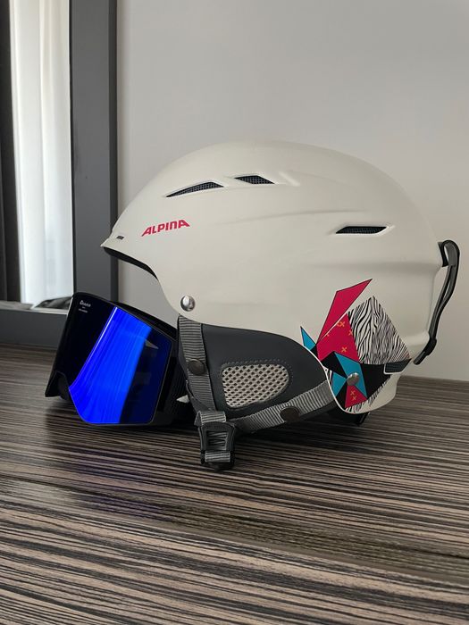 Ски каска и маска Алпина / Alpina