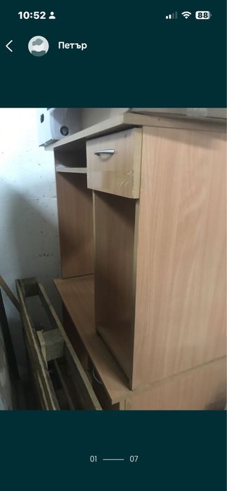 бюра, чинове - като нови + микровълнови, стол, бюро