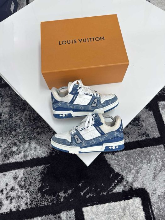 #WOW# Louis Vuitton Trainers Albastru - PREMIUM - Verificare Colet
