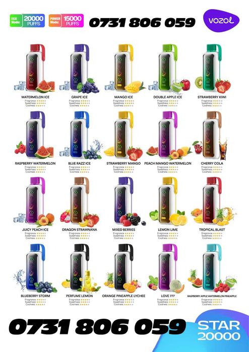 Vapy Vozol Star 20k puffs intens