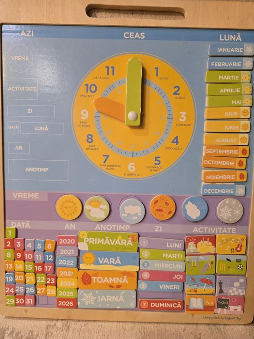 Calendar magnetic pentru copii