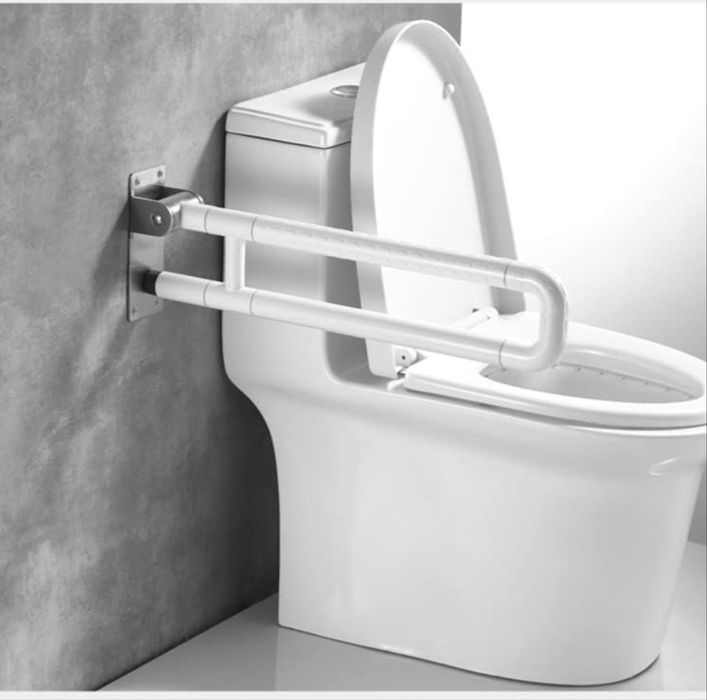 Bară de susținere pliabilă pentru toaletă 60 cm, bare de susținere pentru seniori și persoane cu dizabilități