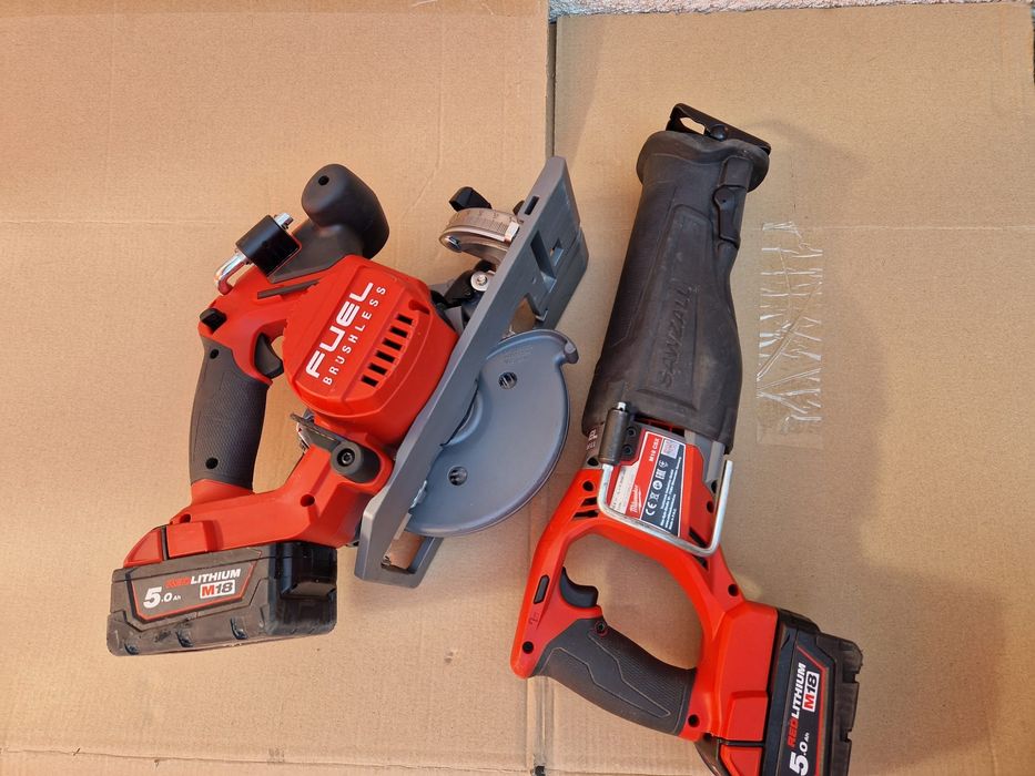 Milwaukee circular , ferestrau sabie pe acumulatori