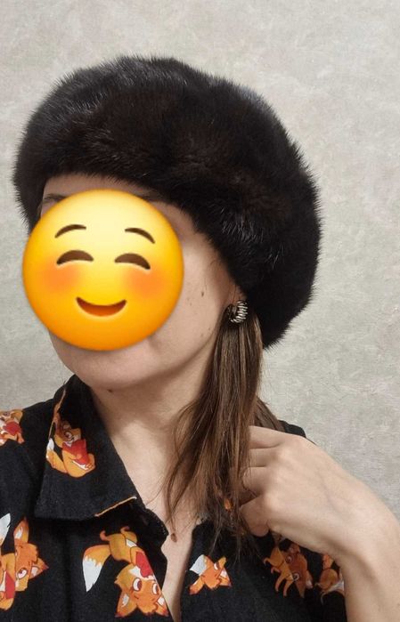 Норковый мягкий берет