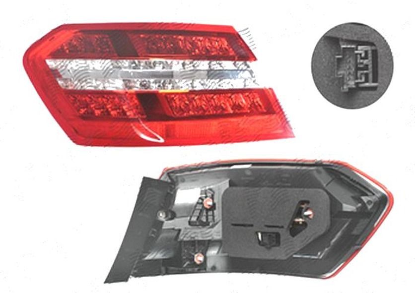 Stop spate lampa Mercedes Clasa E (W212) Sedan/Combi, 09.2009-02.2013, spate, stanga/dreapta, Sedan, partea exterioara; LED; fara suport bec