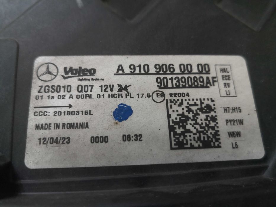 Фар Мерцедес Спринтер W910 ляв/Фар Mercedes Sprinter W910