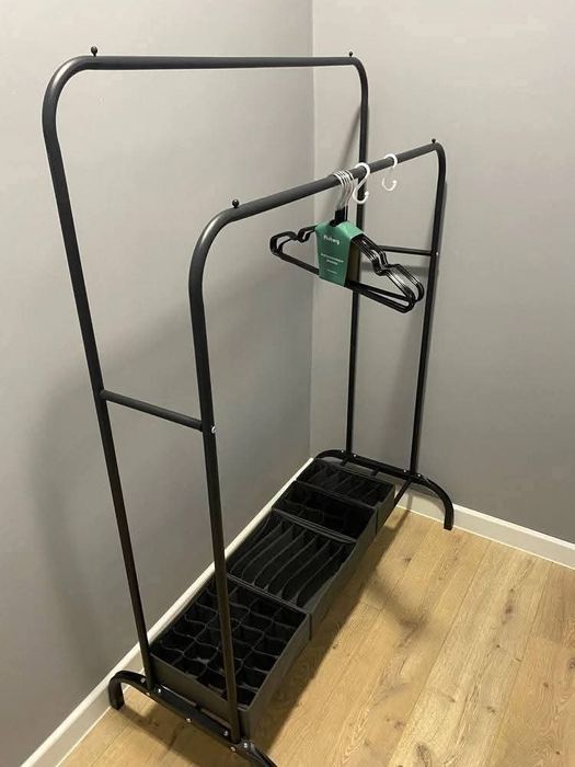 Подсилен Двоен Стоманен Щендер за Дрехи и Обувки , Стабилна Желязна Ко