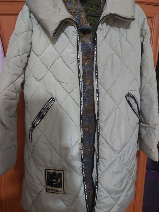 Женская стёганая куртка New Vogue, светло мятная