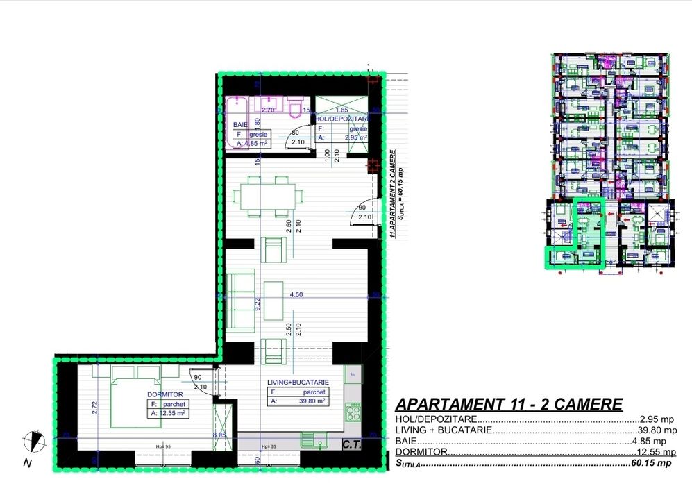 Apartament doua camere
