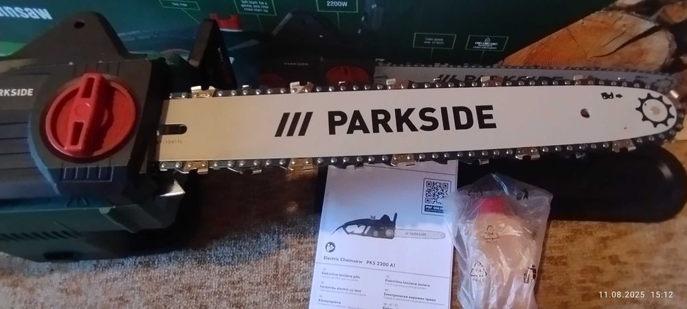 електрически верижен трион парксайд