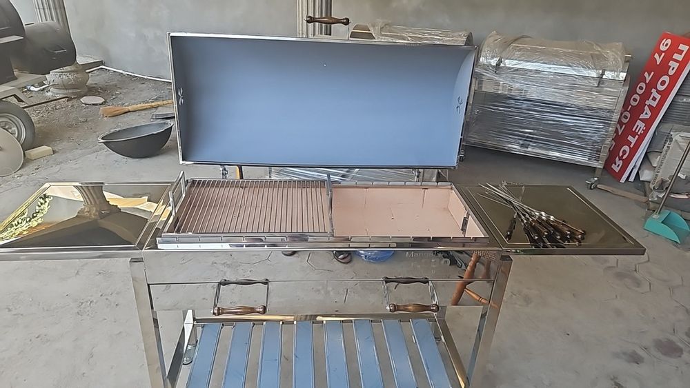 Премиум  Мангал 3 в 1 из нержавейки 100%