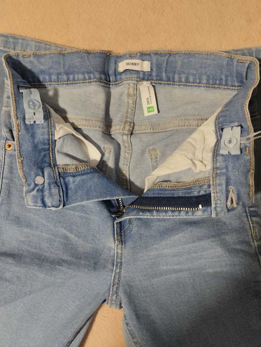 Дънки + дънков клин за момиче р.146