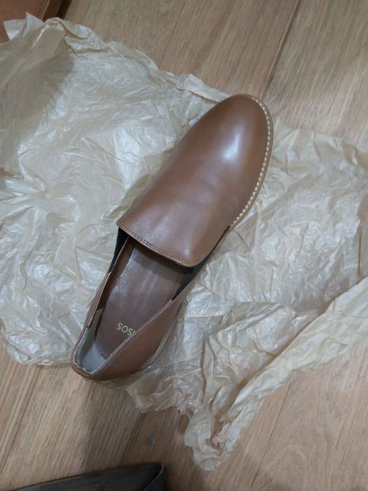 Кожаные лоферы-туфли