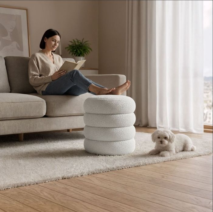 Taburet Akord Furniture, 42 cm x 42 cm x 44.5 cm