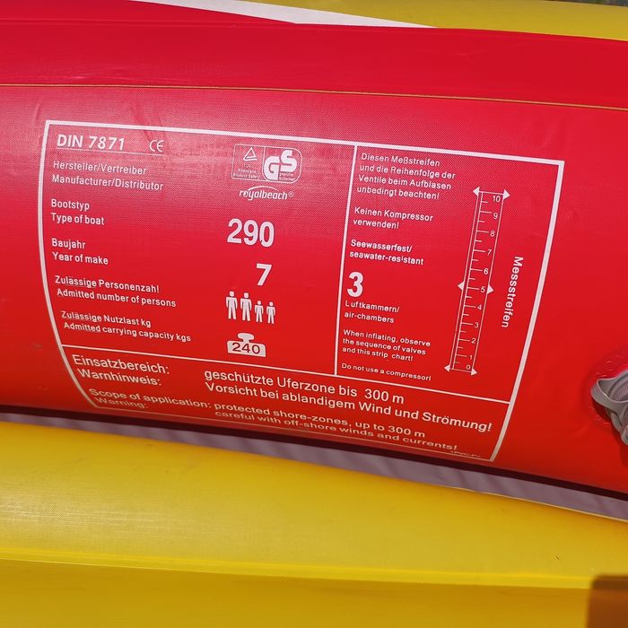 Barca pneumatica 4 persoane 240 kg