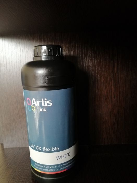 УФ чернила Белый цвет. Мягкие.