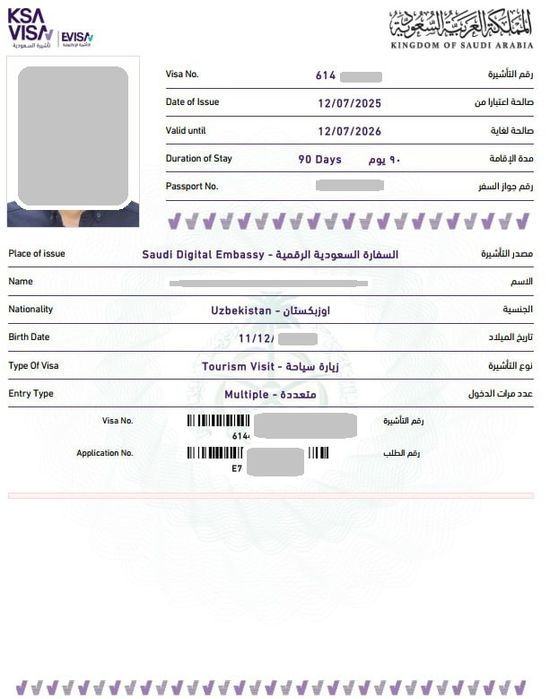 Saudiya Arabistoni vizasi