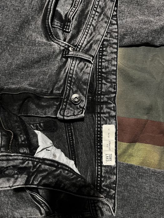 ЧИСТО НОВИ мъжки дънки Townland – Acid Wash / Графит