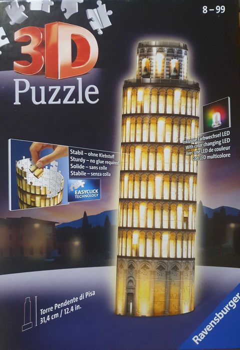 Ravensburger 3D Puzzle - Pisa Night Edition (LED)