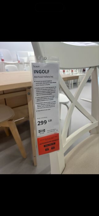 Masa Ikea extensibila + 2 scaune tapițate