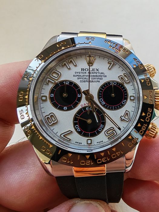 Rolex Cosmograph Daytona IVORY RACING 116523 18K Gold Steel