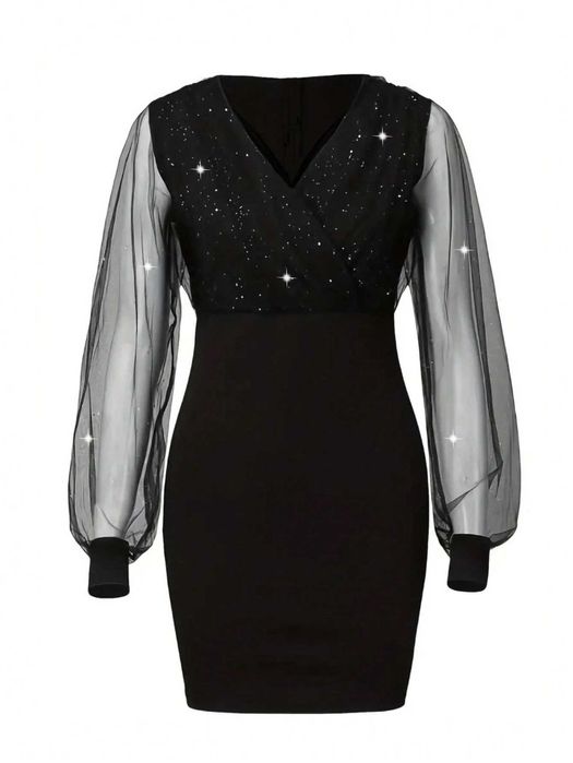 Черна елегантна рокля, Ефектна рокля, Елегантна бяла рокля,