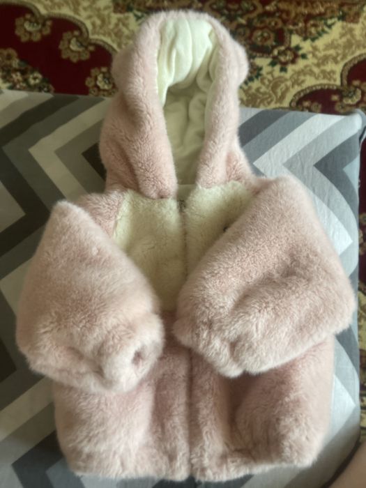 Деткая шубка теплая