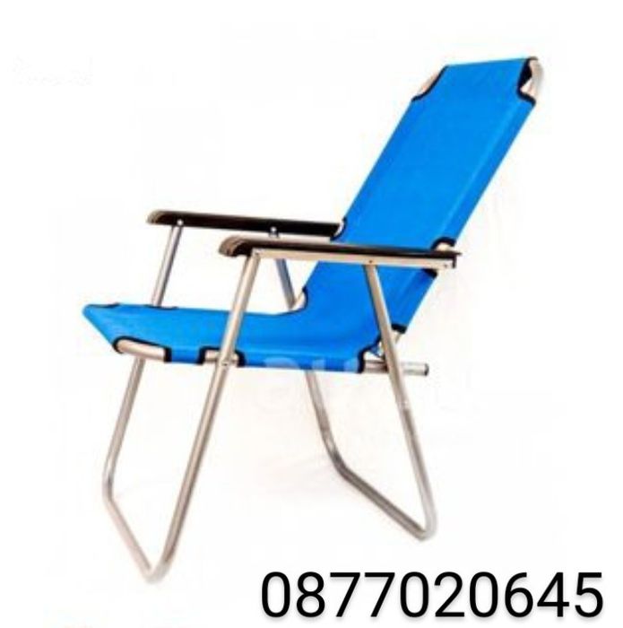 Сгъваем стол за плаж, пикник и къмпинг–Лек, удобен и практичен/цветове