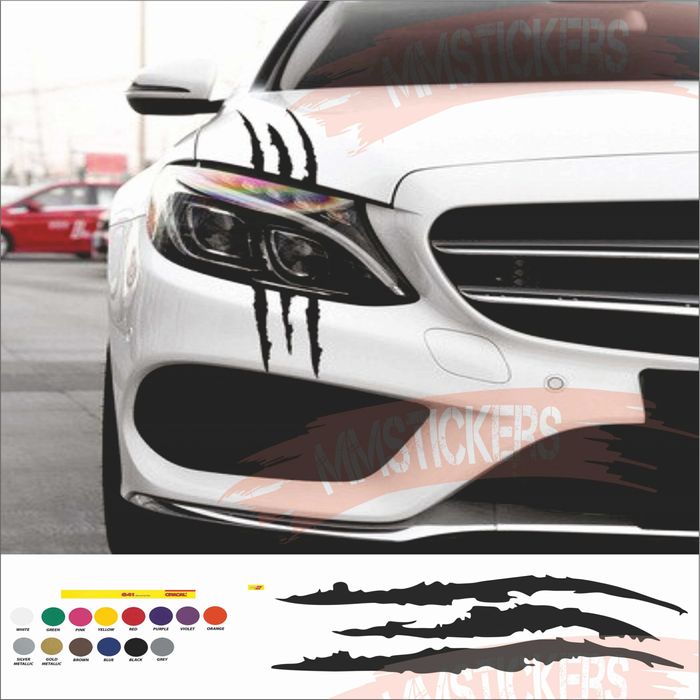 Стикер Драскотина от чудовище /Автомобилни стикери