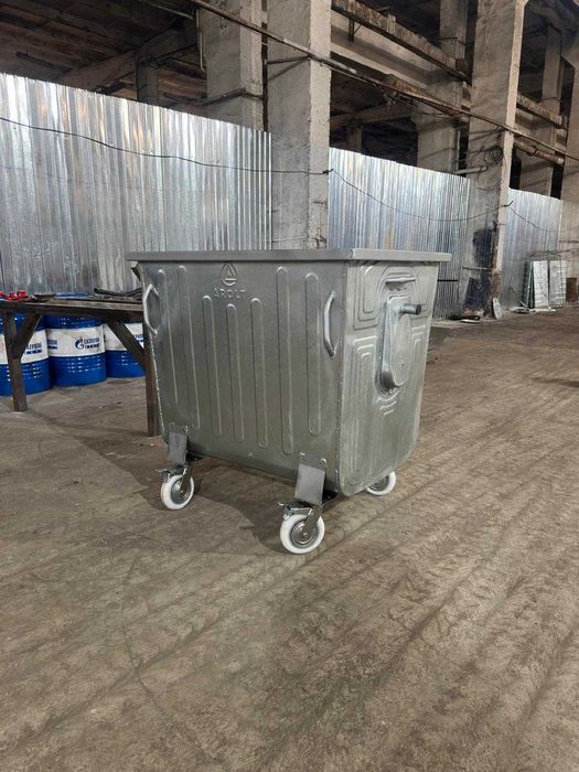 Евро контейнер для мусора 1100л. Бак для ТБО