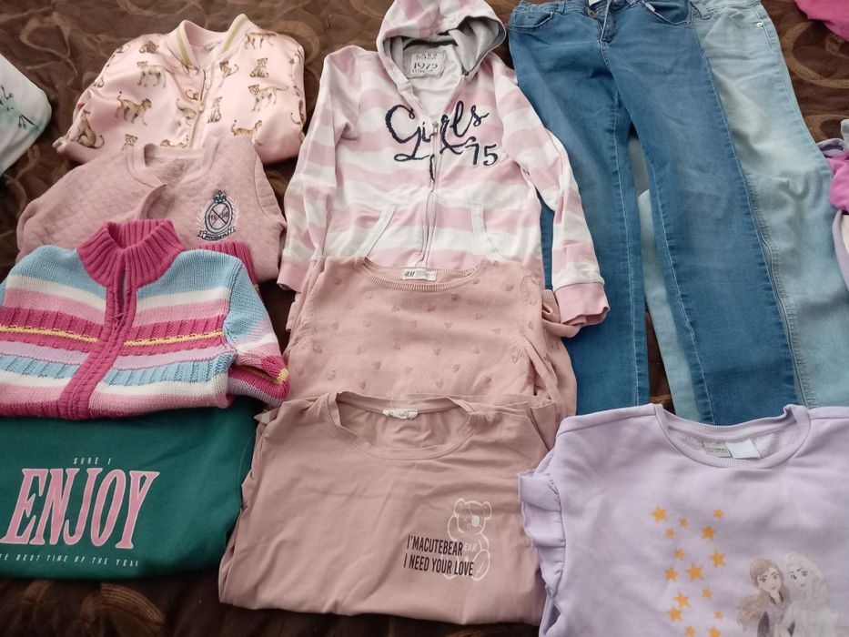 Лот от 16 дрехи за момиче на 9-10 години,  размер 134-140