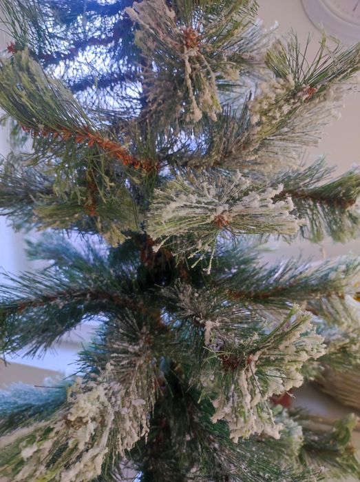 Коледна снежна елха 1метр.