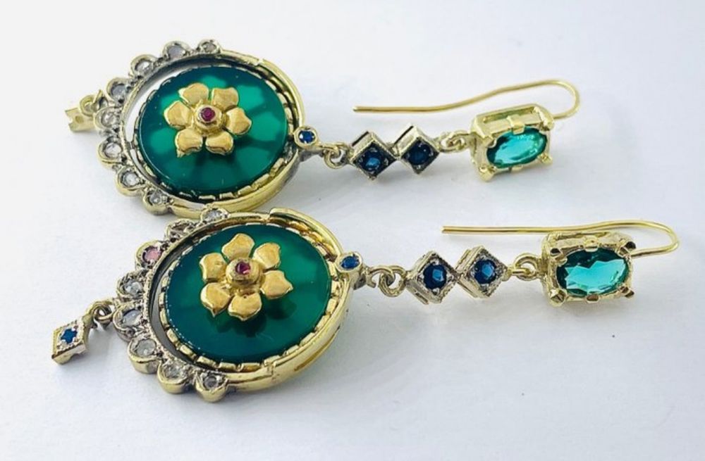 Cercei vintage 9 carate
