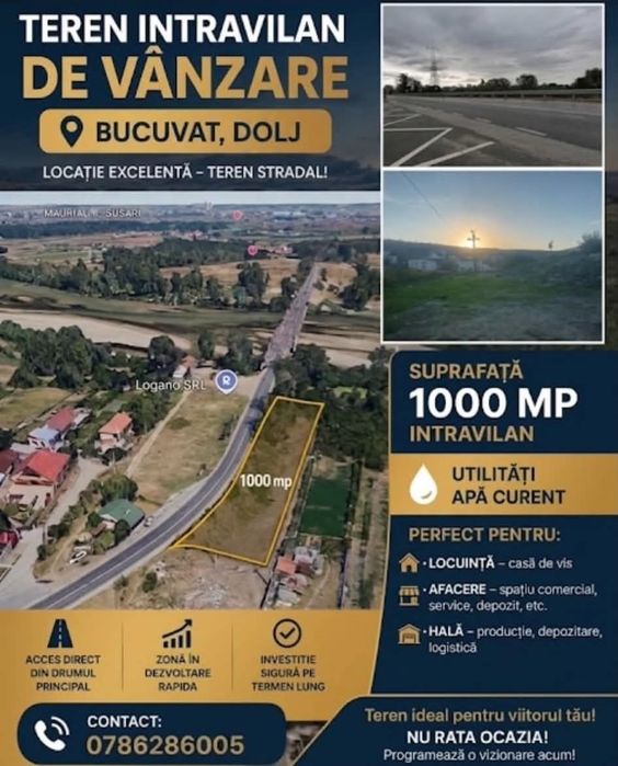 Terenuri Leamna de sus și Bucovăț teren stradal