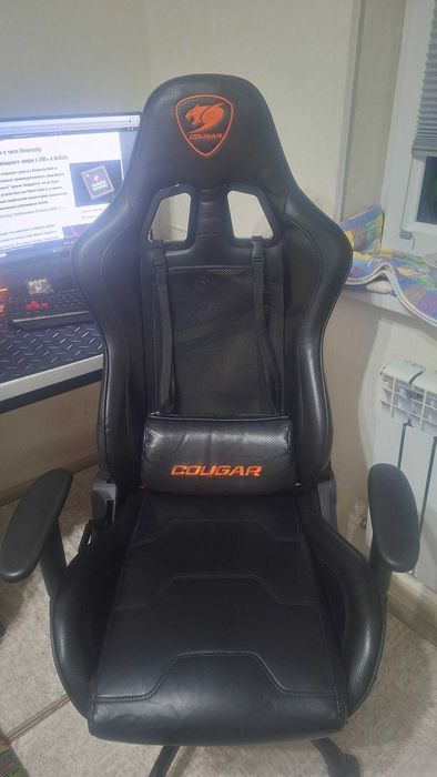 Игровой Кресло Cougar Armor Air black/ O‘yin kreslosi Cougar Armor Air