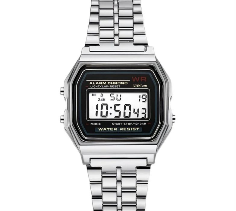 Часы касио серебристый новый