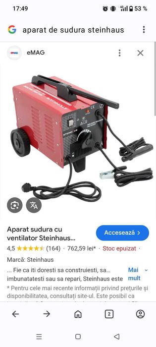 Aparat de sudura steinhaus 160A